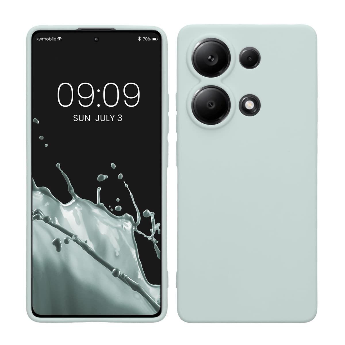 kwmobile Carcasa Compatible con Xiaomi Redmi Note 14 Pro 5G / Poco X7 Funda - Funda Ultrafina de TPU con Bordes elevados - Lavanda Metalizado — view 362