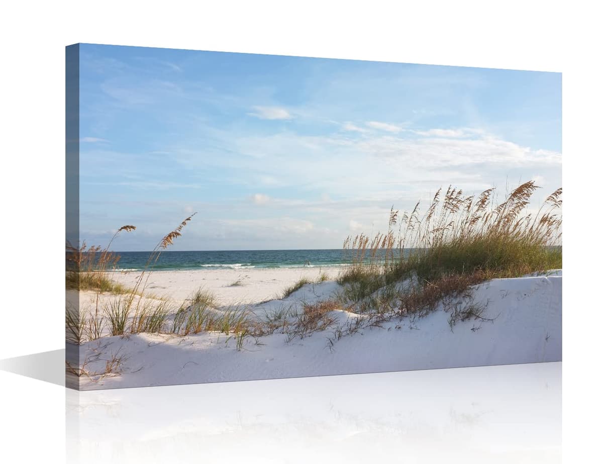 Wall Art for Living Room Beach Canvas Art Wall Decor Blue Sea Sunset Pictures Print on Canvas Natural Landscape Painting Seascape Artwork Stretched Framed Ready to Hang 12x18inch — view 40