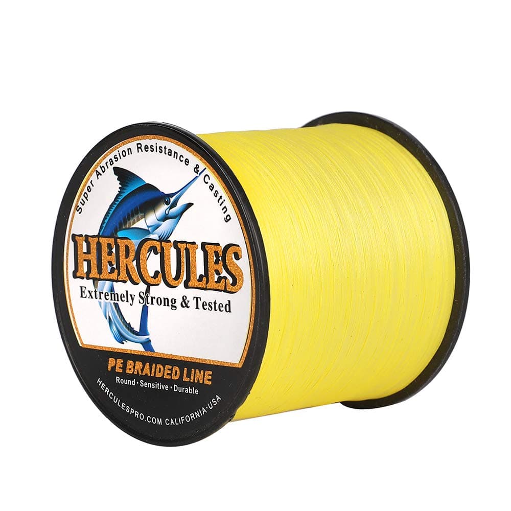 Hercules Sedal Trenzado de 8 Hilos, 100-2000 m, 10-300 LB, Súper Suave, Polietileno, Multifilamento Hilo Trenzado de Pescar en el mar y en el Agua