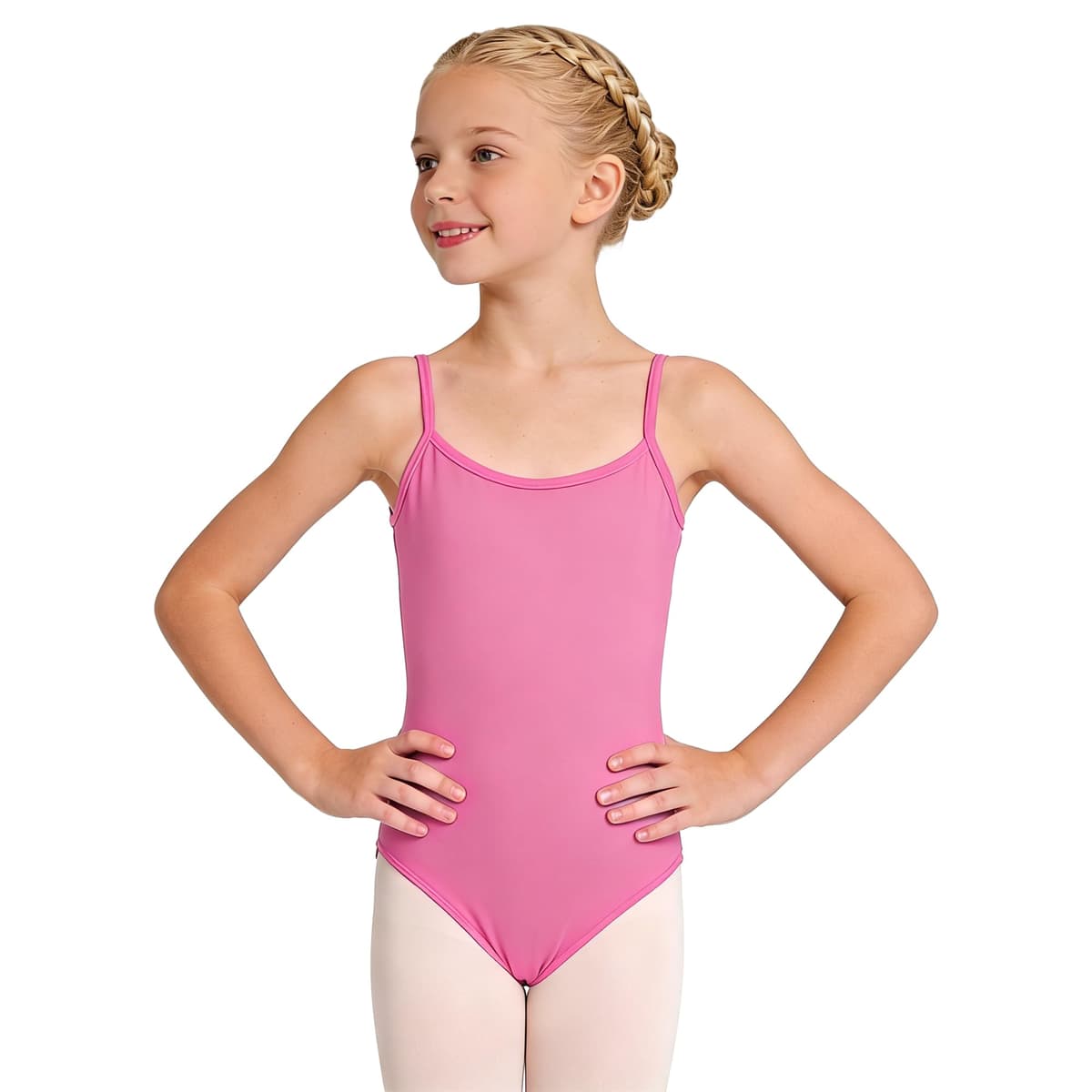 Wildarms Maillot Gimnasia Niña, Leotardo Ballet Sin Mangas, Cuello Redondo, Traje de Danza 1-12 Años — view 13