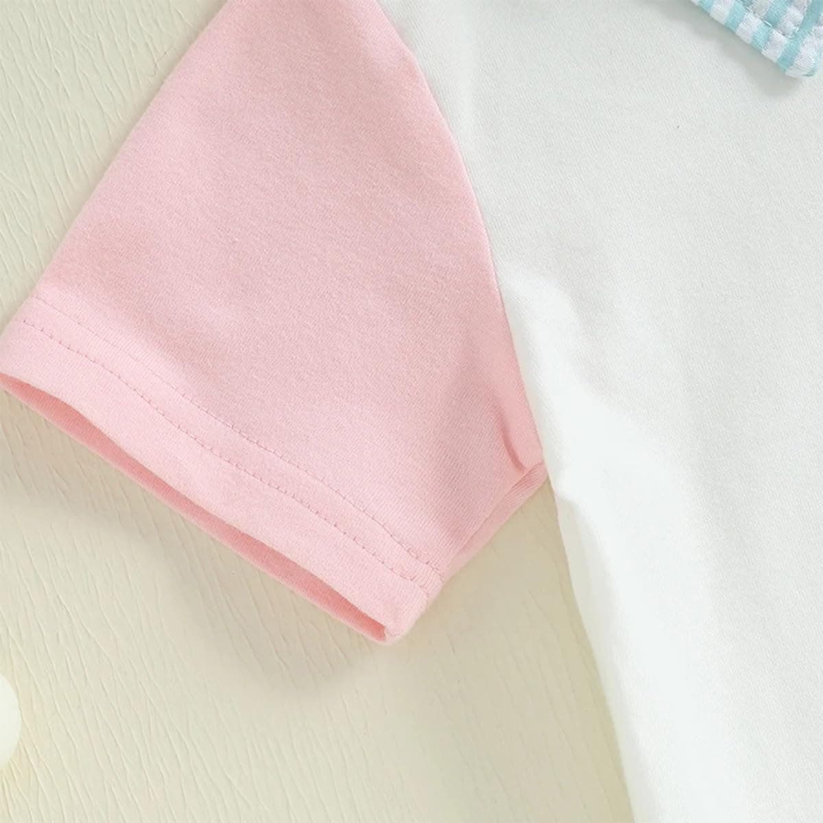 JENJON Conjunto Ropa para Niños Pequeños Manga Corta con Cuello Vuelto Camiseta Polo Lisa/Estampada y Pantalones Cortos 2 Piezas Chándal Traje para Verano — view 4