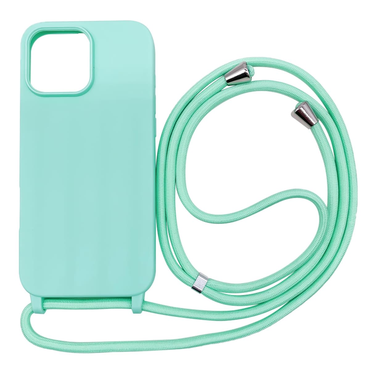 Funda Compatible con iPhone 17 Pro MAX(6.9"),Ajustable Collar Correa de Cuello Cordón Cuerda Carcasa TPU Bumper Silicona Skin Caso para iPhone 17 Pro MAX(6.9")-Verde — view 48