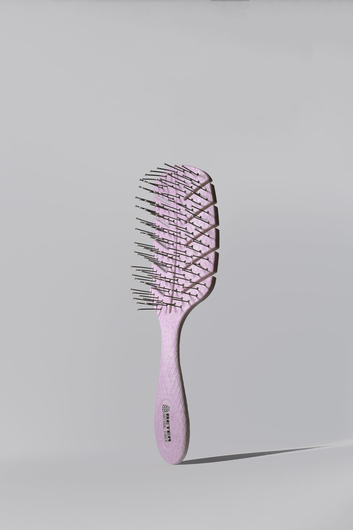 Beter - Cepillo de pelo esqueleto antitirones Natural Fiber hecho a base de fibras de trigo, Cepillo Desenredante Antienredos y Antirotura, Peinado suave y sin tirones, Para todo tipo de cabellos — view 2