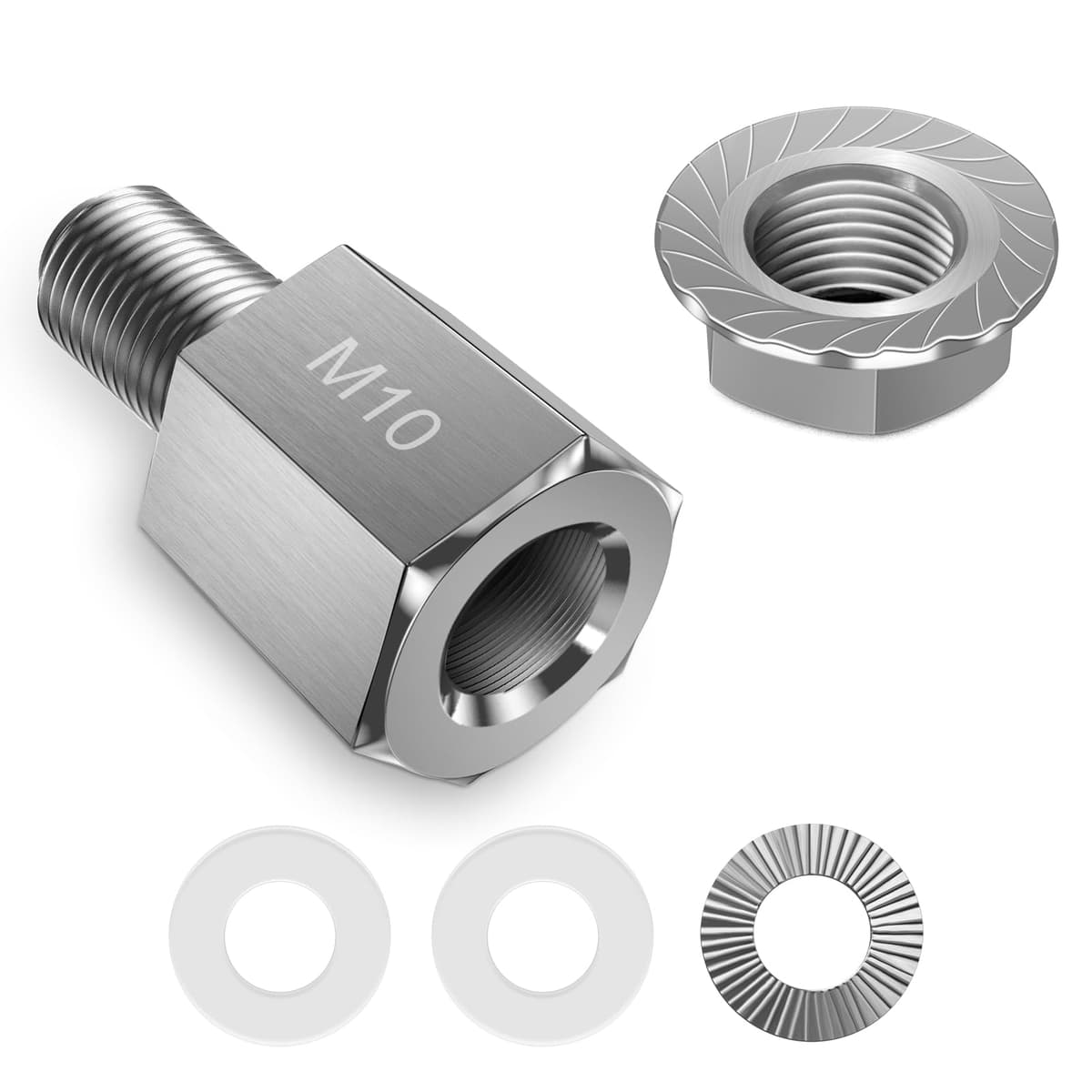 Adaptador de Acoplamiento, Adaptador Universal para Eje de Bicicleta, Adaptador de Acoplamiento de Acero Inoxidable para remolques de Bicicletas
