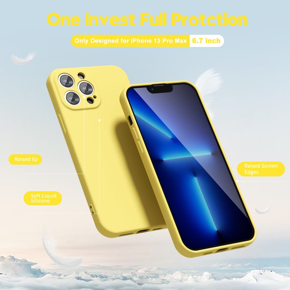 oakxco for iPhone 17 Pro Max Phone Case Liquid Silicone, Cute Thin Slim Grip Soft Rubber Gel for Women Men, Smooth Matte TPU Plain Solid Color Girly Simple Case with Camera Cover, Light Pink — view 1554
