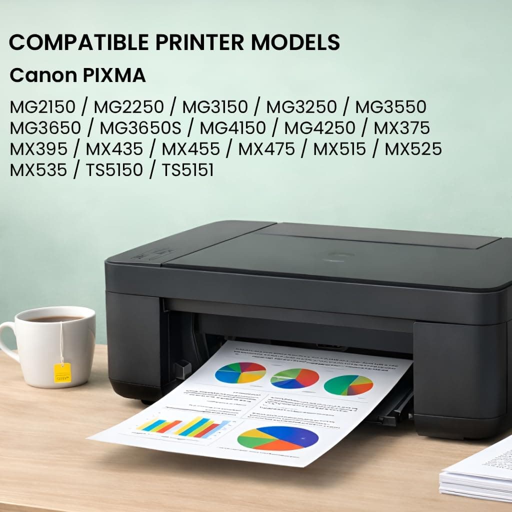540XL 541XL Ink Cartridges Twin Pack replacement for Canon 540 PG-540XL Black and 541 CL-541XL Colour for Canon PIXMA MG3250 MG3600 MG3650 MG3650S MG4250 MX475 TS5151 TS5150 — view 2