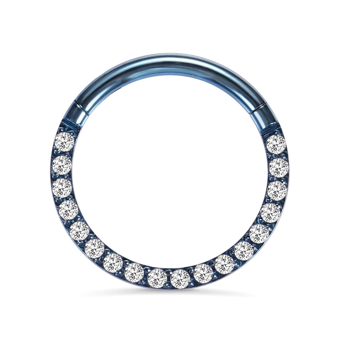 AROWRO 18G 16G 14G Nose Hoop Ring Septum Clicker Earrings CZ Opal Cartilage Conch Helix Tragus Hoop Earrings Daith Piercing Jewelry 316L Surgical Steel — view 19