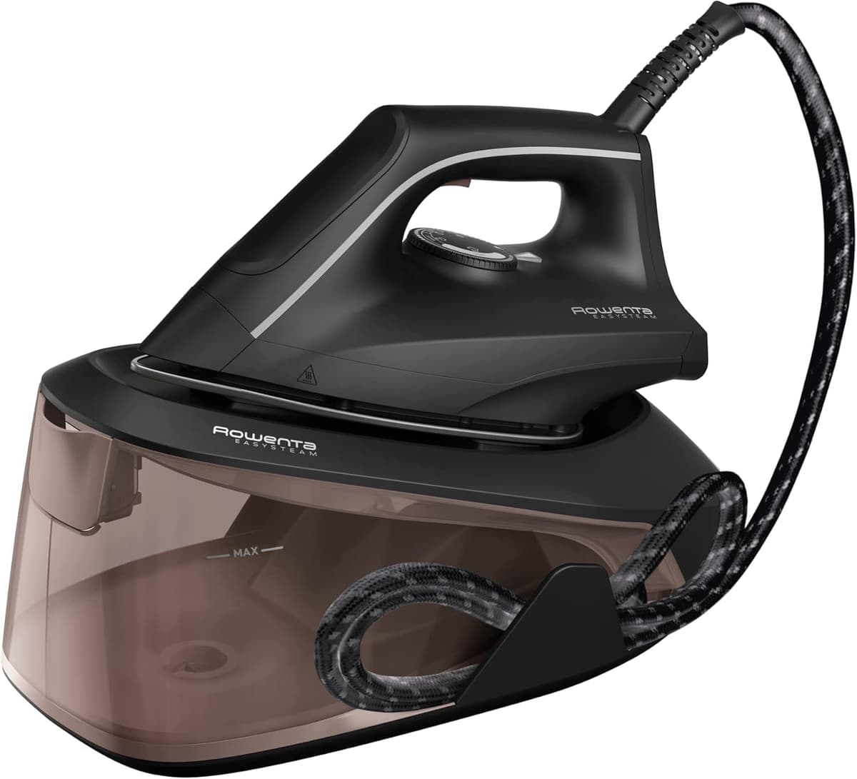 Rowenta Easy Steam - Centro de planchado, Alta presión 6 bares, Golpe de vapor 270 g/min, Vapor continuo 110 g/min, Suela Airglide con depósito de 1.4 L, Modo Eco, Negro/Verde, VR7360 — view 8