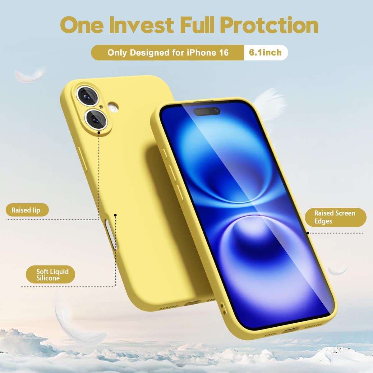 oakxco for iPhone 17 Pro Max Phone Case Liquid Silicone, Cute Thin Slim Grip Soft Rubber Gel for Women Men, Smooth Matte TPU Plain Solid Color Girly Simple Case with Camera Cover, Light Pink — view 1198