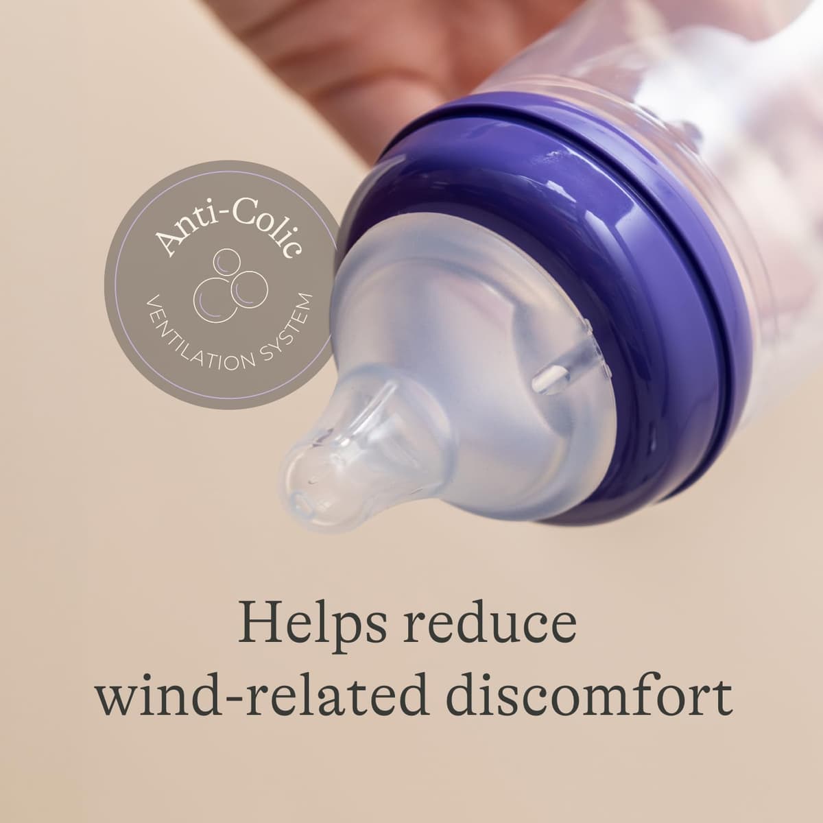 Lansinoh NaturalWave Baby Bottle Teats - Fast Flow - Anti-Colic Air Vent - BPA & BPS-Free - Clinically Proven to Reduce Nipple Confusion - Compatible with Lansinoh Bottles - 2 Pack — view 3