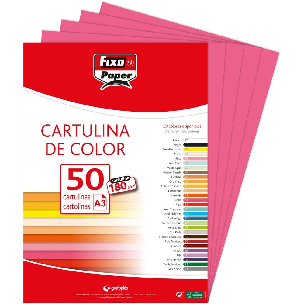 Fixo Paper 11110470 - Pack de 100 – Cartulina blanca A4, 180g — view 54
