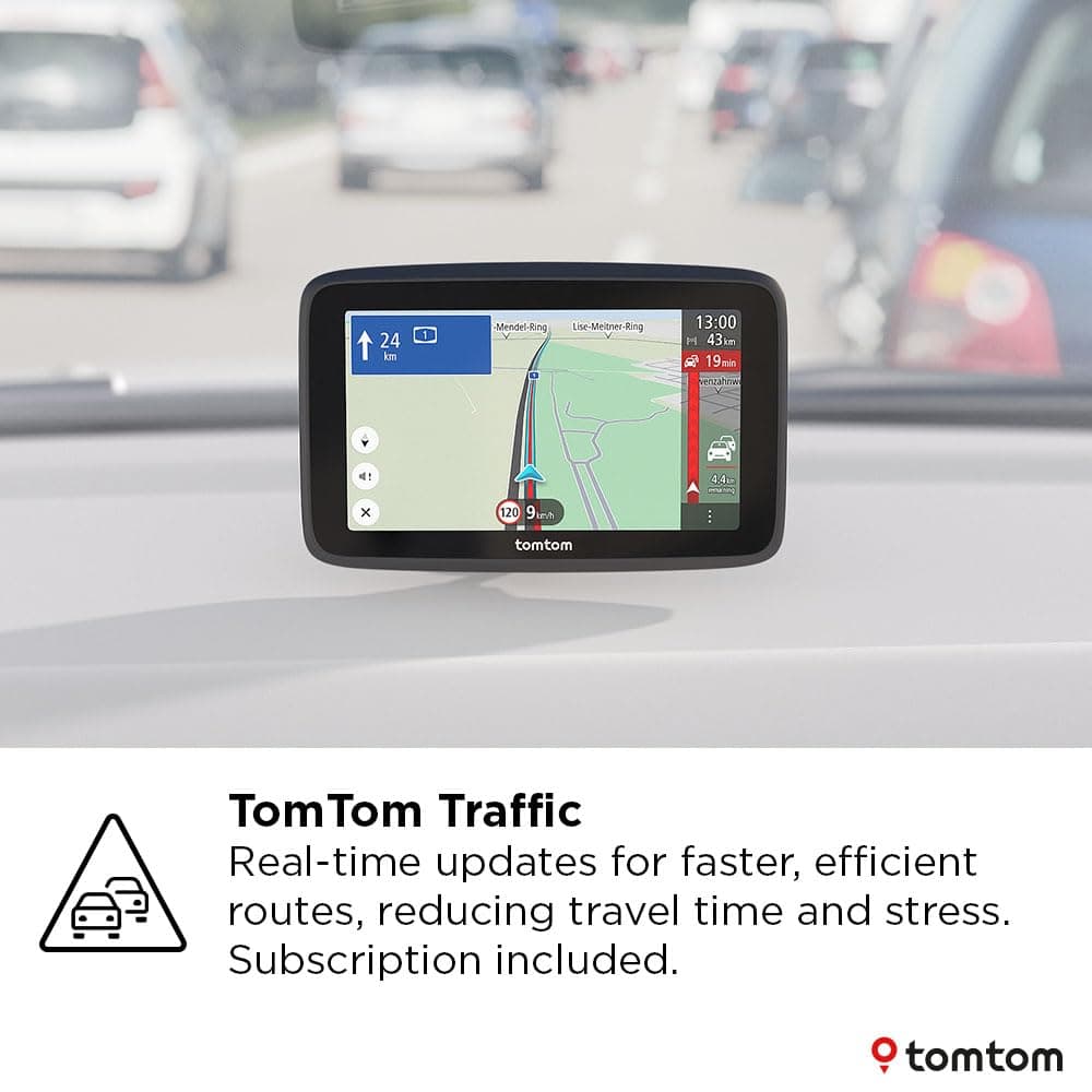TomTom Car Sat Nav GO Classic Lite (5 Inch, with Traffic Information and Speed Cam Alert Trial, Europe Map Updates Included, Updates via WiFi, Integrated Reversible Mount) — view 2