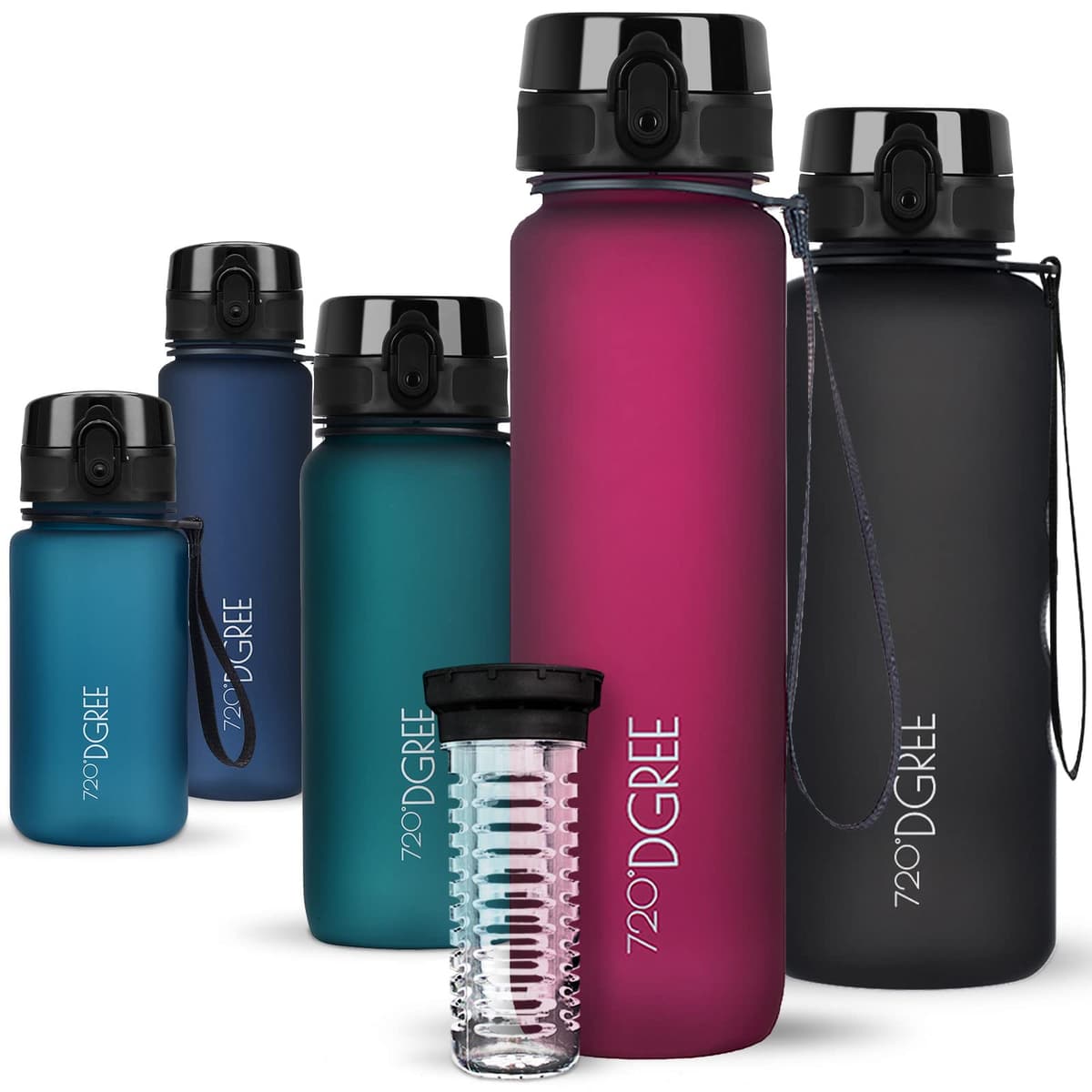 720°DGREE Botella de agua uberBottle – 1,5 litros, 1500ml | Novedosa botella deportiva | Sin BPA | Ideal para niños, fitness, deportes, fútbol, guardería, escuela, pequeños, antigoteo — view 297