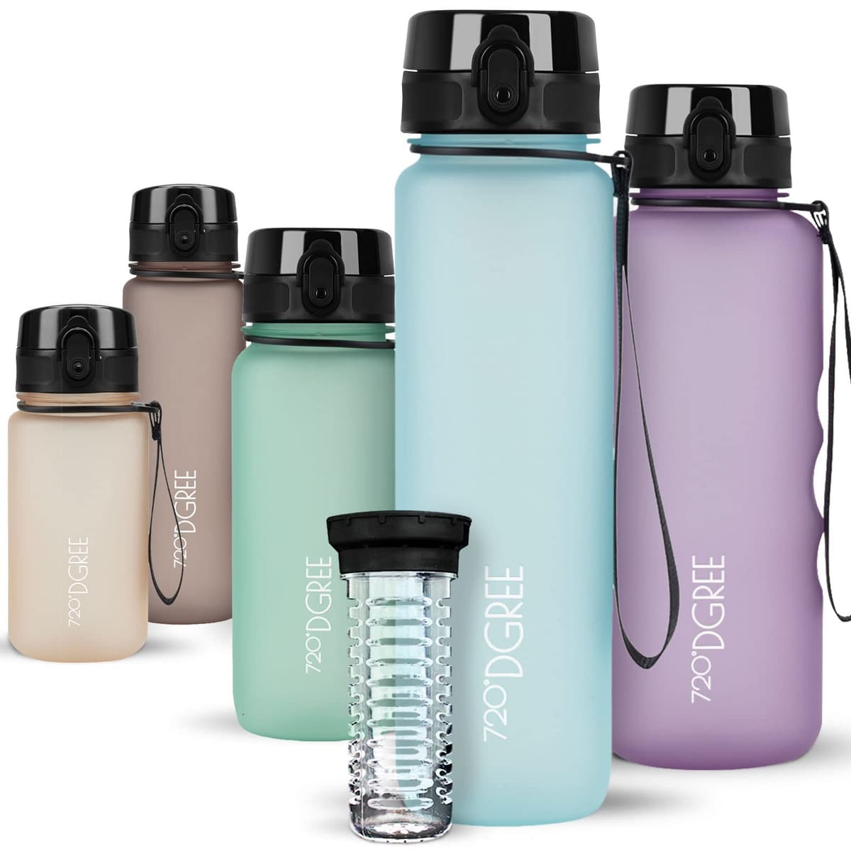 720°DGREE Botella de agua uberBottle – 1,5 litros, 1500ml | Novedosa botella deportiva | Sin BPA | Ideal para niños, fitness, deportes, fútbol, guardería, escuela, pequeños, antigoteo — view 200