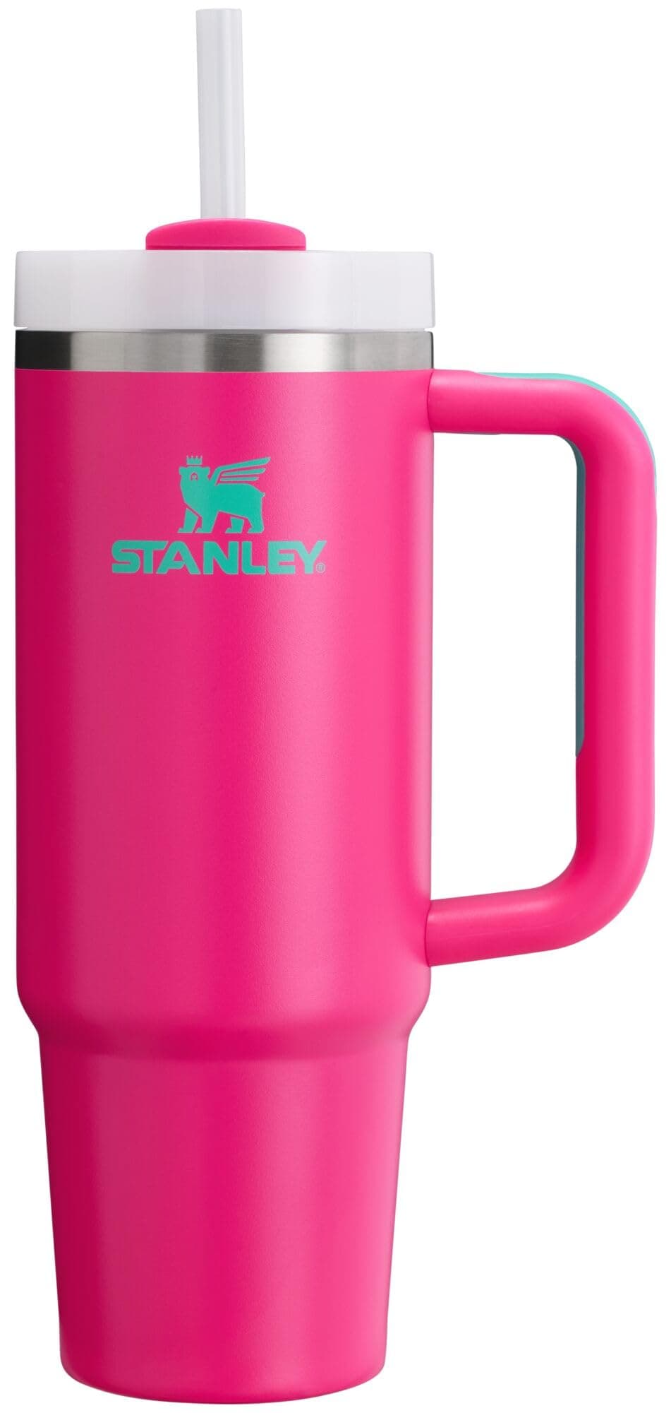 Stanley Quencher - Vaso H2.0 con mango - 1200 ml - Tapa de rosca con pajita incluida - Antifugas y portavasos de coche compatible para viajes - Vaso térmico de acero — view 18