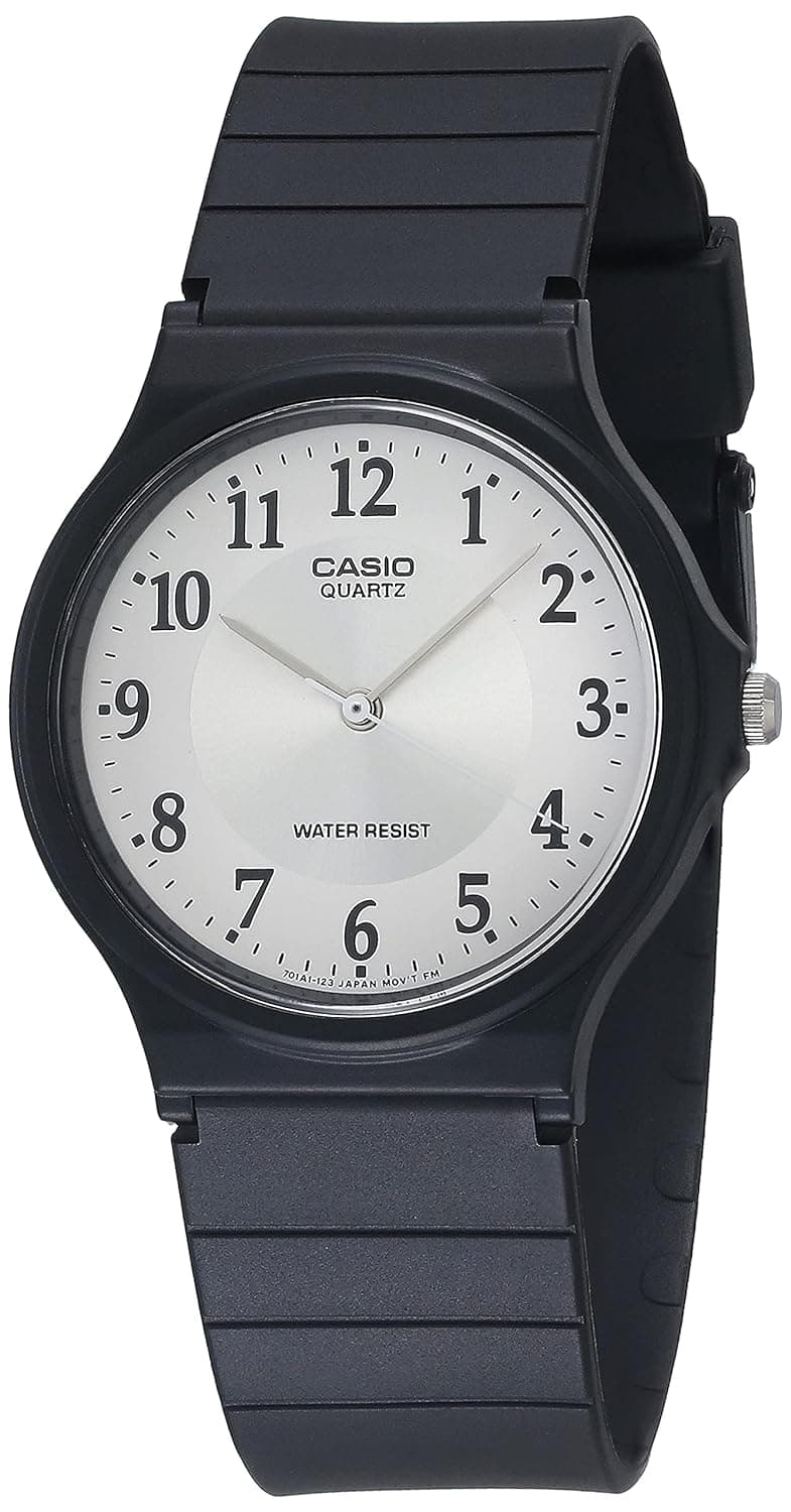 Casio MQ24 Series | Quartz Analog Watch for Men | Water Resistant | Resin Case | Resin Band | Resin Glass | Three Hand Analog (HR, Min, SEC) | Classic Casio Design | 3 Year Battery — view 2