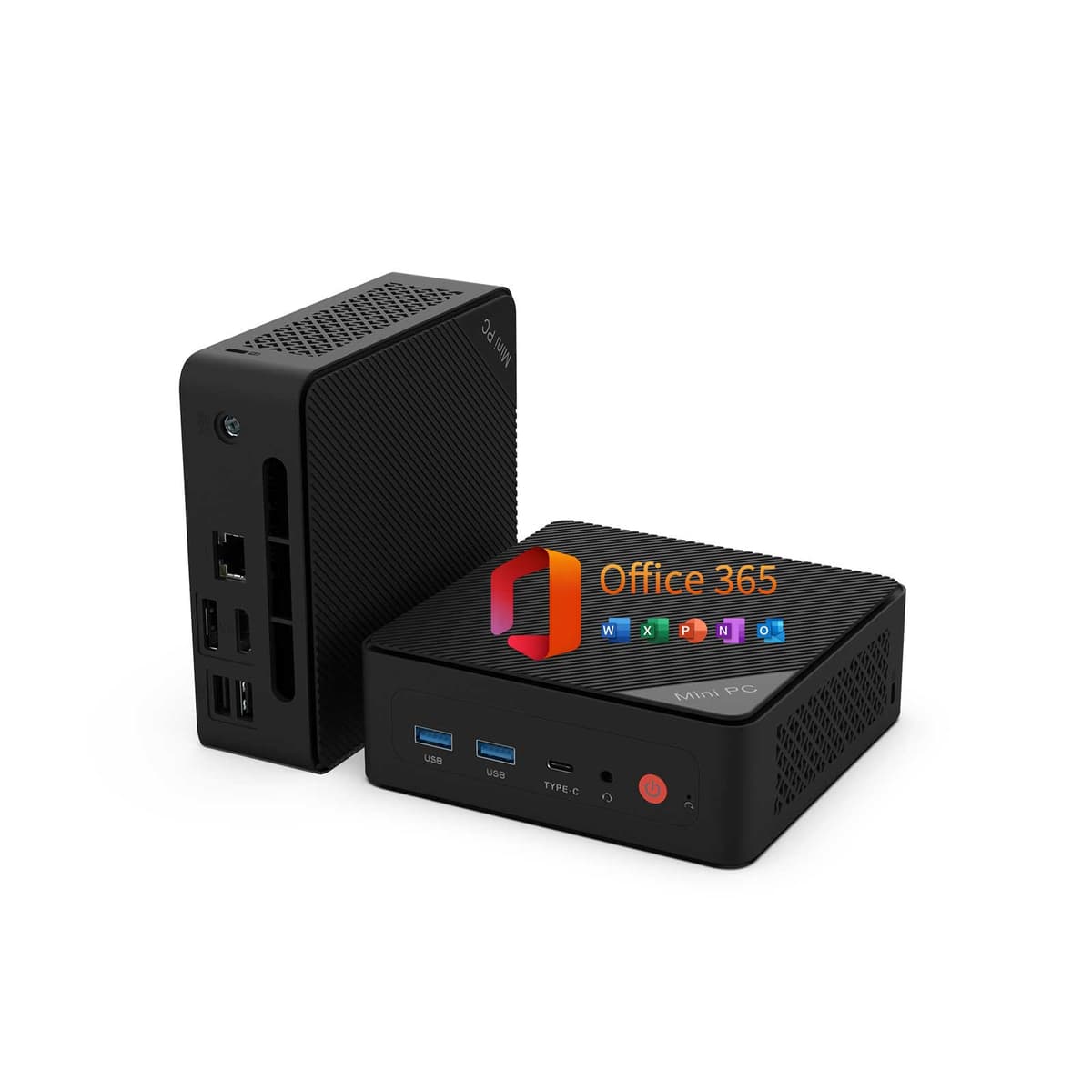 Mini PC, 1 Year Office 365, Intel Pentium Gold 6500Y (up to 3.4GHz), 16GB RAM 256GB SSD, Windows 11 Desktop Computers for Home Office Business Students, Triple 4K Display via USB-C/HDMI/DP, WiFi, BT