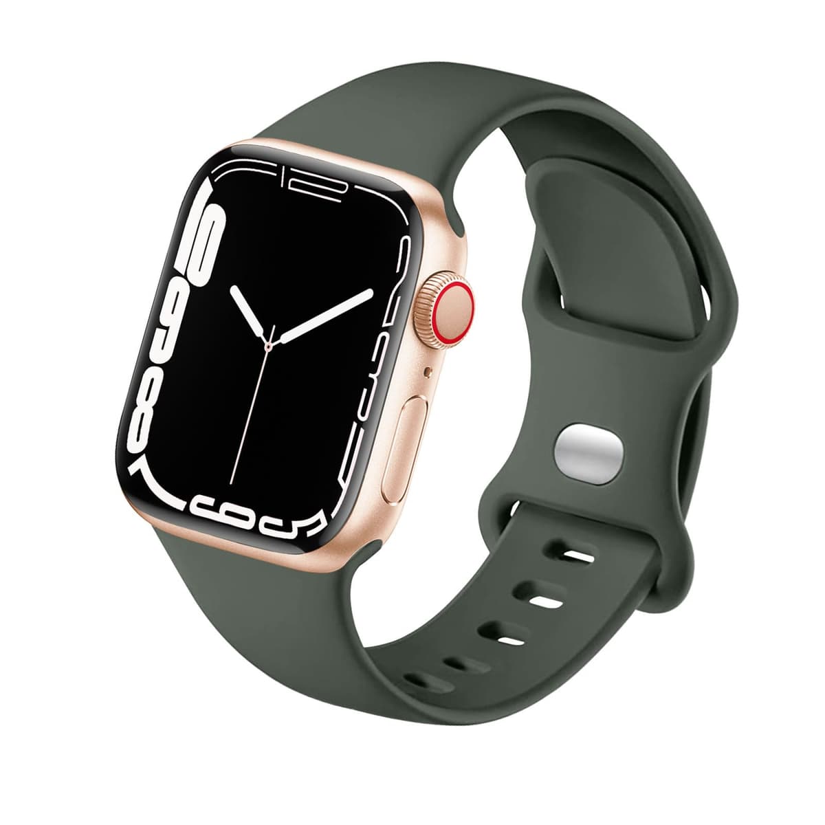 Sport Strap Compatible with Apple Watch Straps 46mm 40mm 38mm 41mm 42mm 44mm 45mm, Silicone Strap Replacement for iWatch Bands Series 11 10 9 8 7 6 5 4 SE 3 2 1 Women Men — view 28