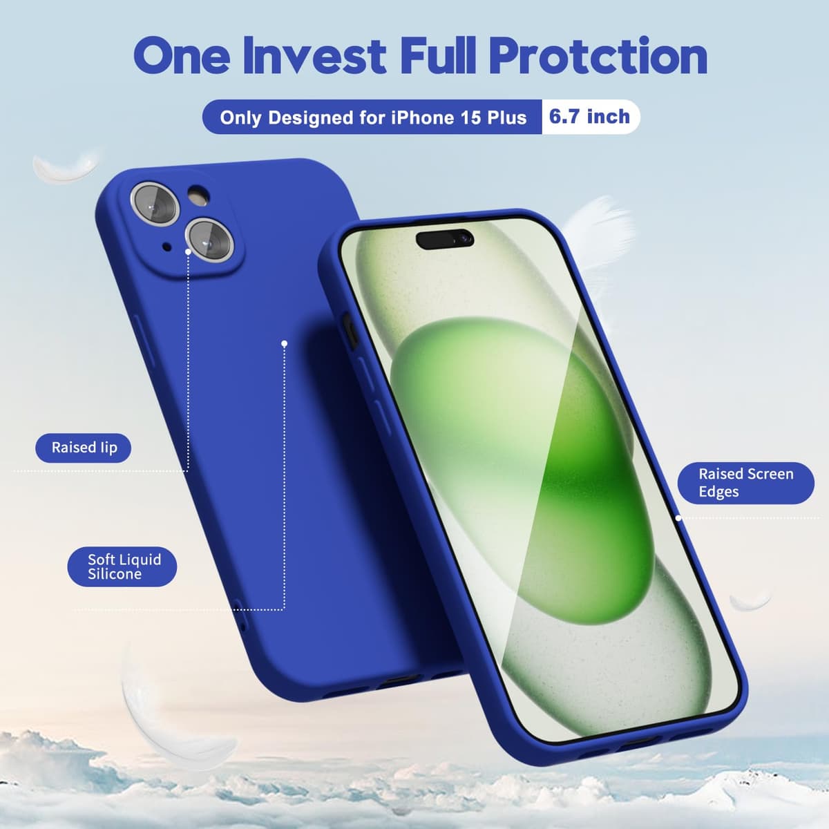 oakxco for iPhone 17 Pro Max Phone Case Liquid Silicone, Cute Thin Slim Grip Soft Rubber Gel for Women Men, Smooth Matte TPU Plain Solid Color Girly Simple Case with Camera Cover, Light Pink — view 542