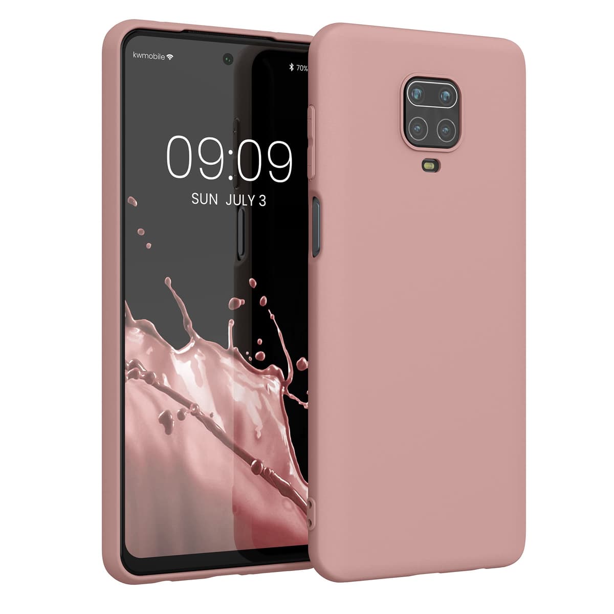 kwmobile Carcasa Compatible con Xiaomi Redmi Note 14 Pro 5G / Poco X7 Funda - Funda Ultrafina de TPU con Bordes elevados - Lavanda Metalizado — view 387