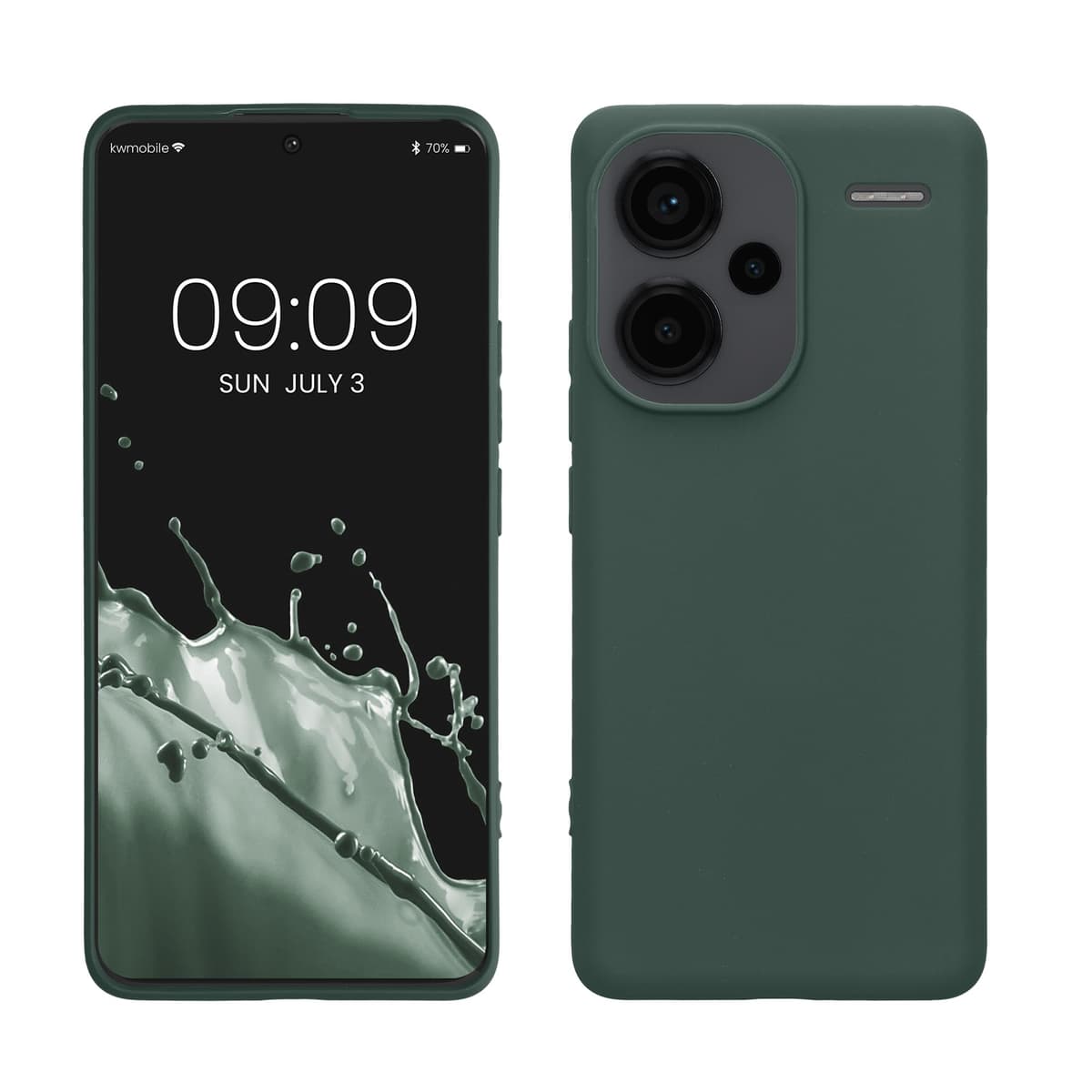 kwmobile Carcasa Compatible con Xiaomi Redmi Note 14 Pro 5G / Poco X7 Funda - Funda Ultrafina de TPU con Bordes elevados - Lavanda Metalizado — view 329