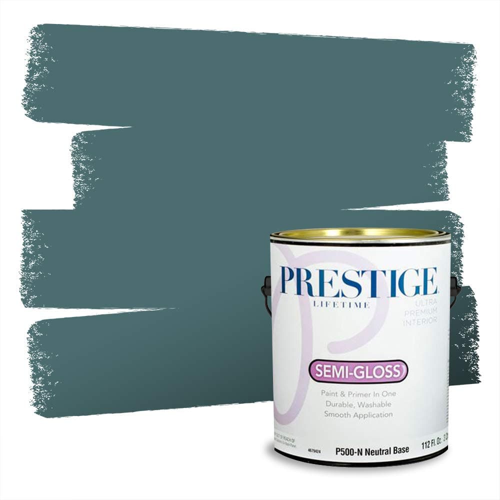 PRESTIGE Paints Interior Paint and Primer In One, 1-Gallon, Semi-Gloss, Comparable Match of Valspar* Dewdrop* — view 185