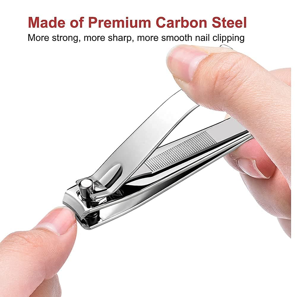 Nail Clipper, Made with Heavy Duty Stainless Steel, Suitable for Thick Fingernail Toenail Men Women (Silver 1 Pack) — view 4