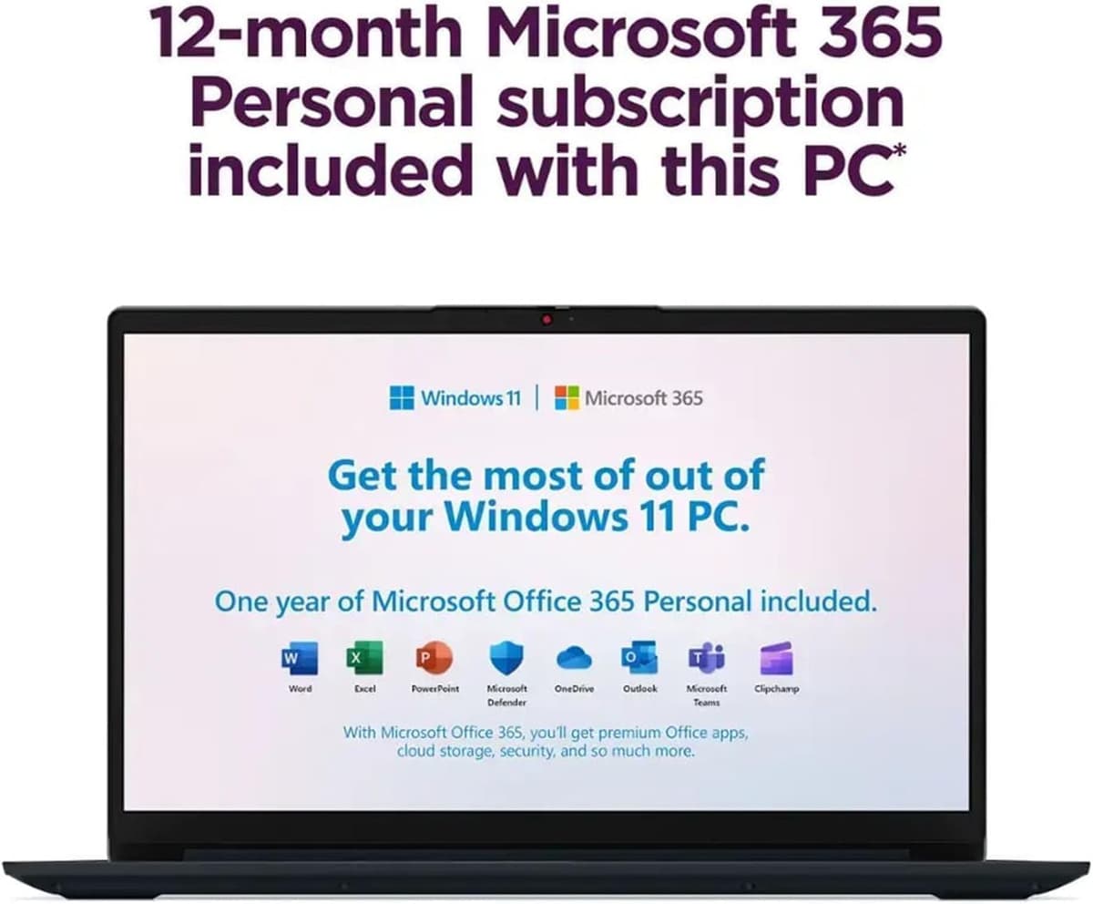 Lenovo V15 Business Laptop, 2026 Edition, Intel Core, 15.6 inch FHD, 128GB SSD, Ethernet Port RJ-45, Long Battery Life, Windo — view 2
