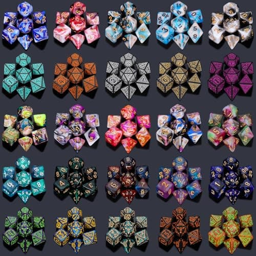 CiaraQ Polyhedral Dice Set - DND Role Playing Dice — view 2