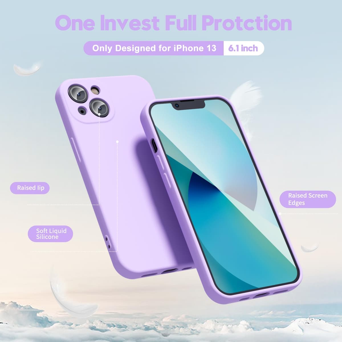 oakxco for iPhone 17 Pro Max Phone Case Liquid Silicone, Cute Thin Slim Grip Soft Rubber Gel for Women Men, Smooth Matte TPU Plain Solid Color Girly Simple Case with Camera Cover, Light Pink — view 1392