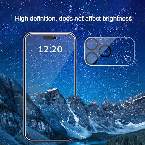 Ailun 3 Pack for iPhone 17 Pro Max Privacy Screen Protector [6.9 inch]+ 3 Pack Camera Lens Protector with Installation Frame,Dynamic Island Compatible,Anti Spy Tempered Glass[9H Hardness]-HD — view 2