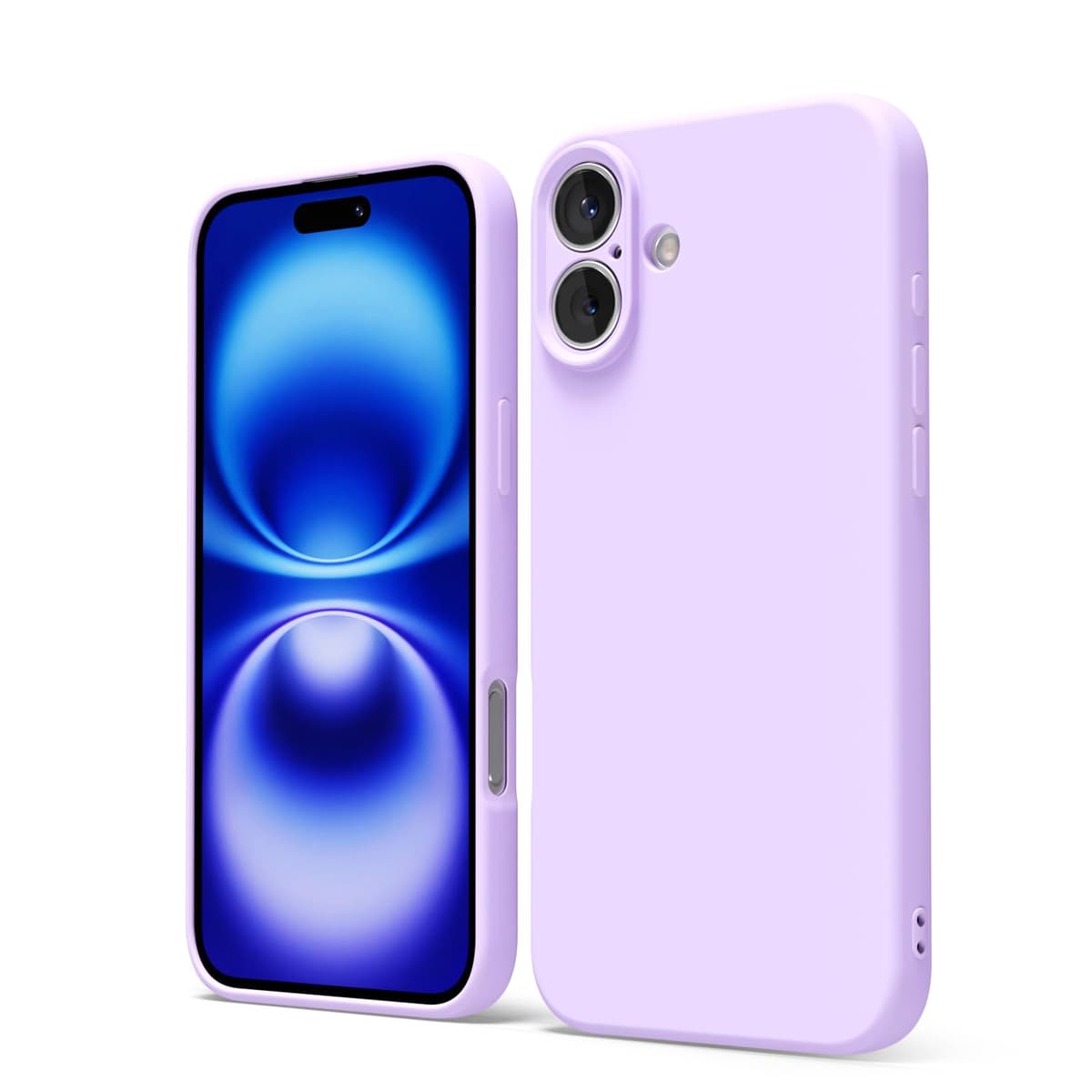 oakxco for iPhone 17 Pro Max Phone Case Liquid Silicone, Cute Thin Slim Grip Soft Rubber Gel for Women Men, Smooth Matte TPU Plain Solid Color Girly Simple Case with Camera Cover, Light Pink — view 1366
