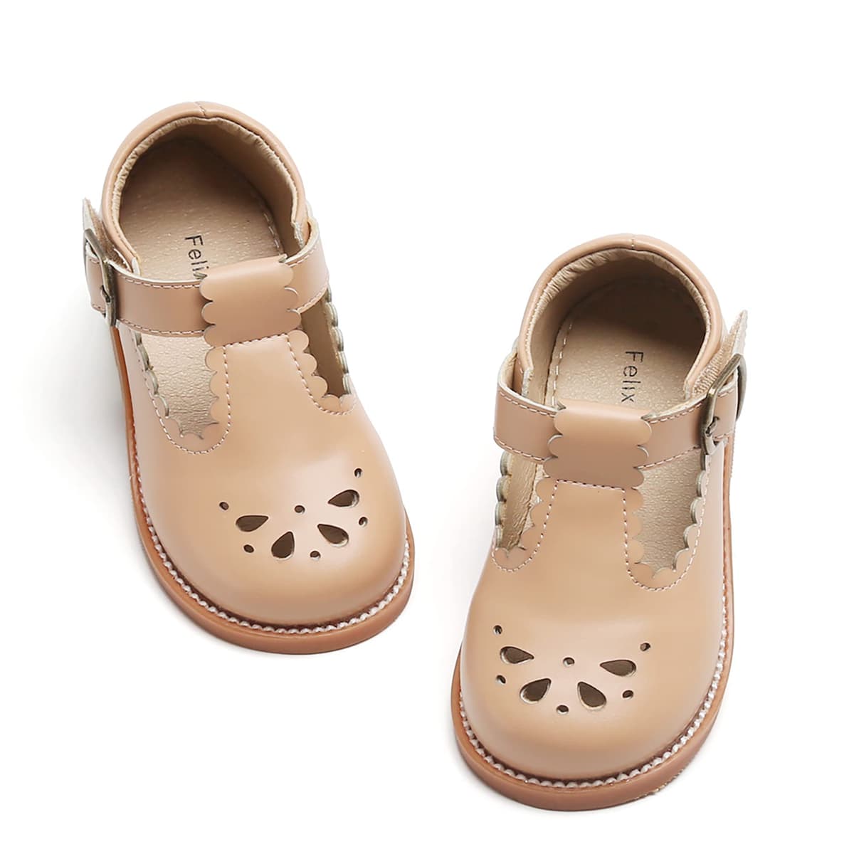 Felix & Flora Toddler Little Girl Mary Jane Dress Shoes - Ballet Flats for Girl Party School Shoes — view 50