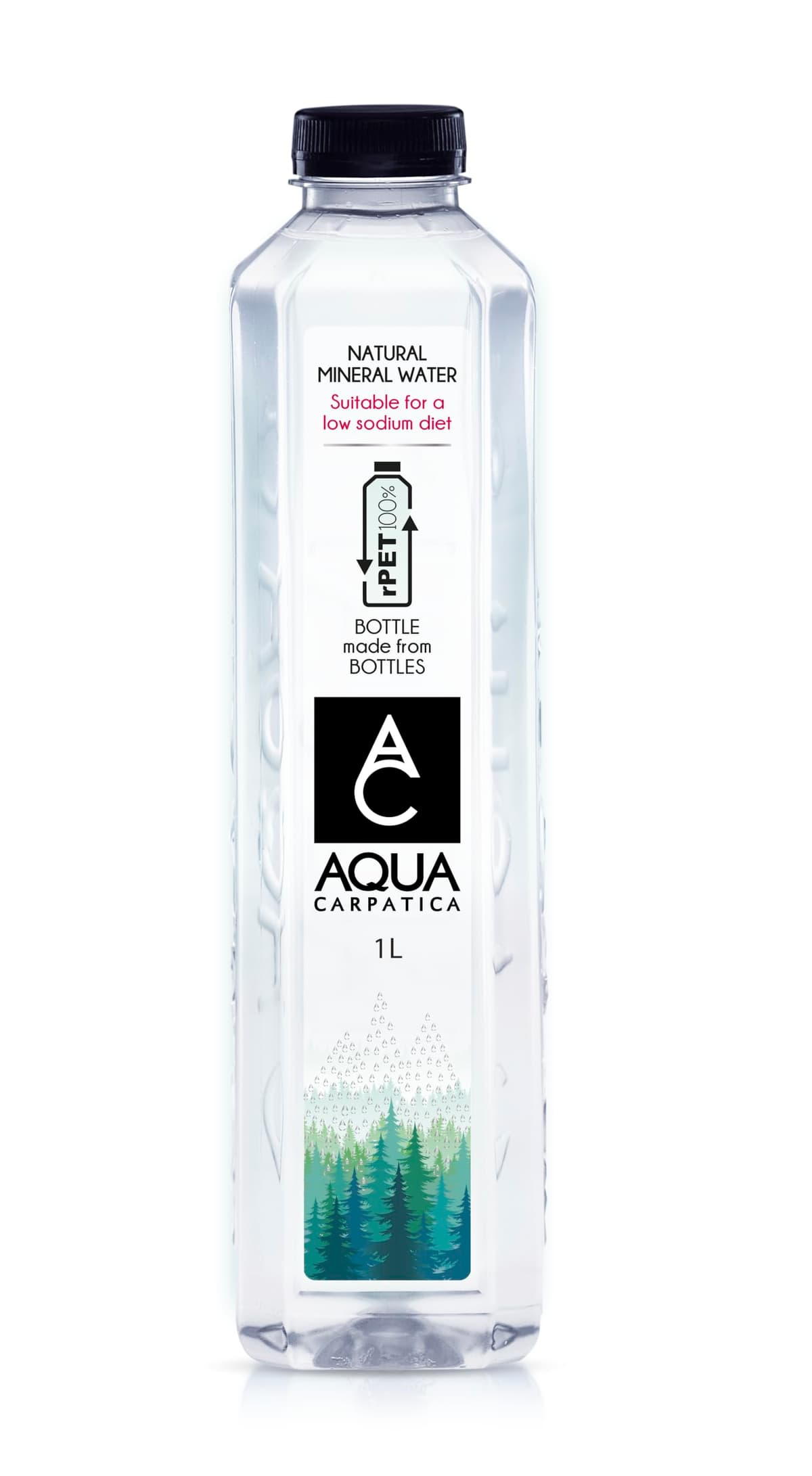 AQUA Carpatica Pure Natural Still Mineral Water, Virtually Nitrate Free, Low Sodium, Naturally Alkaline, Natural Electrolytes, Premium Multipack 100% Recyclable, 500 ml (Pack of 6) — view 22