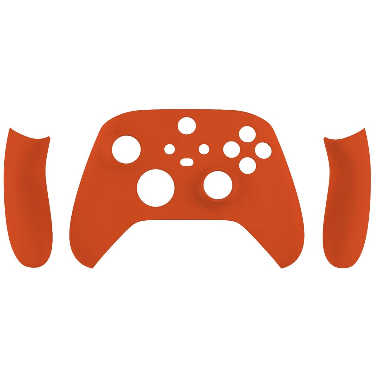 eXtremeRate Carcasa Delantera y Grip para Xbox Series X/S Mando - Cubierta Frontal Protectora de Agarre Empuñadura para Xbox Series S X Controlador - No Incluye Mando (Naranja) — view 9