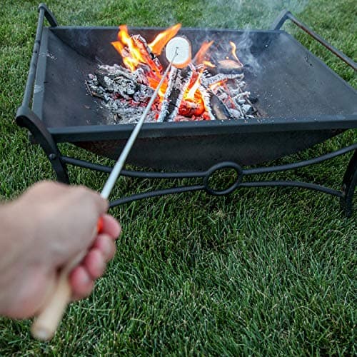 MalloMe Marshmallow Roasting Sticks - Smores Skewers for Fire Pit Kit - Hot Dog Camping Accessories Campfire Marshmellow 32 Inch Long Fork - 5 Pack — view 7