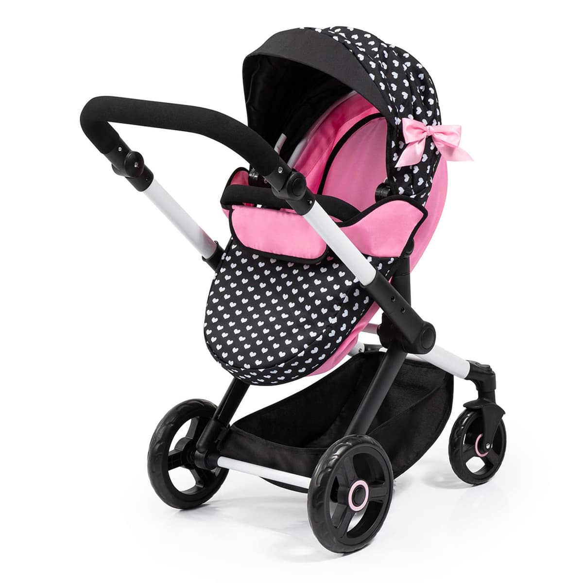 Bayer Design 17060AA Cochecito de muñeca Combi Xeo, Carro para muñecos, Bolsa, Convertible, Regulable en Altura — view 3