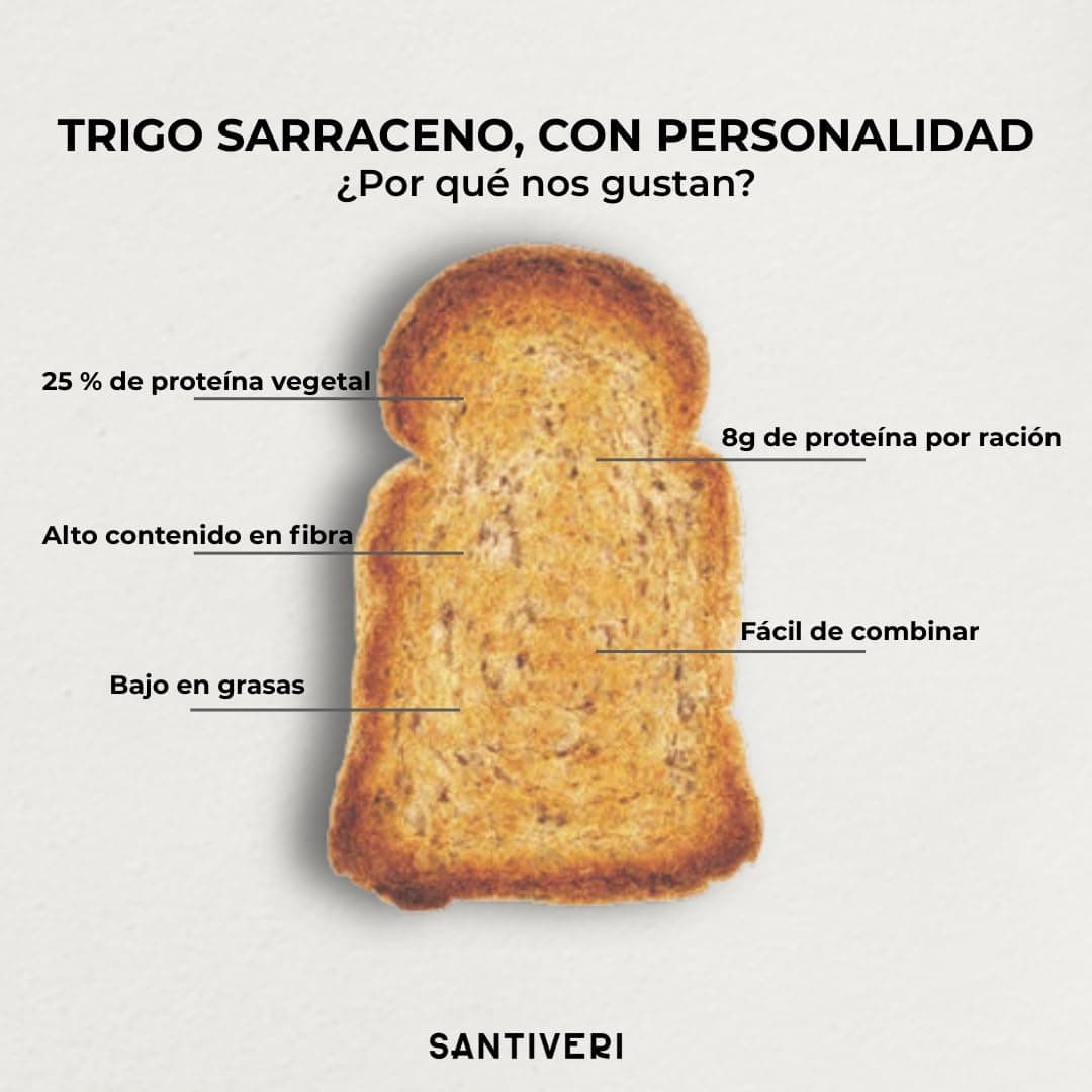 SANTIVERI – Pan Tostado Proteico con 25% de Proteína, Alto en Fibra, Pan Proteico con Proteína Vegetal, Bajo en Azúcares – 365 g — view 4
