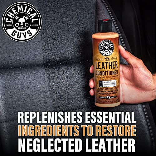 Chemical Guys Leather Cleaner and Conditioner Kit - Car Cleaner and Conditioner, Safely Cleans & Conditions Leather Car Interiors, Furniture, Shoes, Boots, Bags, Apparel & More, 2 Bottles (16 oz Each) — view 6