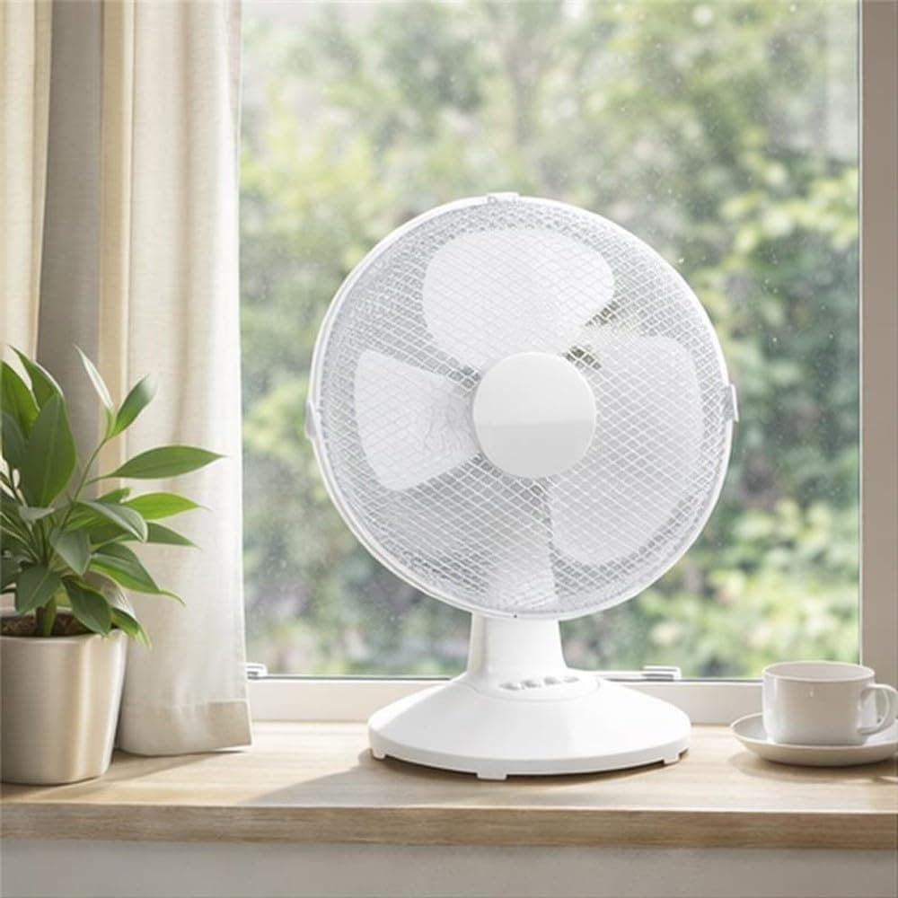 wonderlamp - Ventilador de sobremesa Nivo, 3 velocidades, 35W, Cabezal oscilante, Ventilador de mesa para Oficinas, escritorios, espacios pequeños — view 3