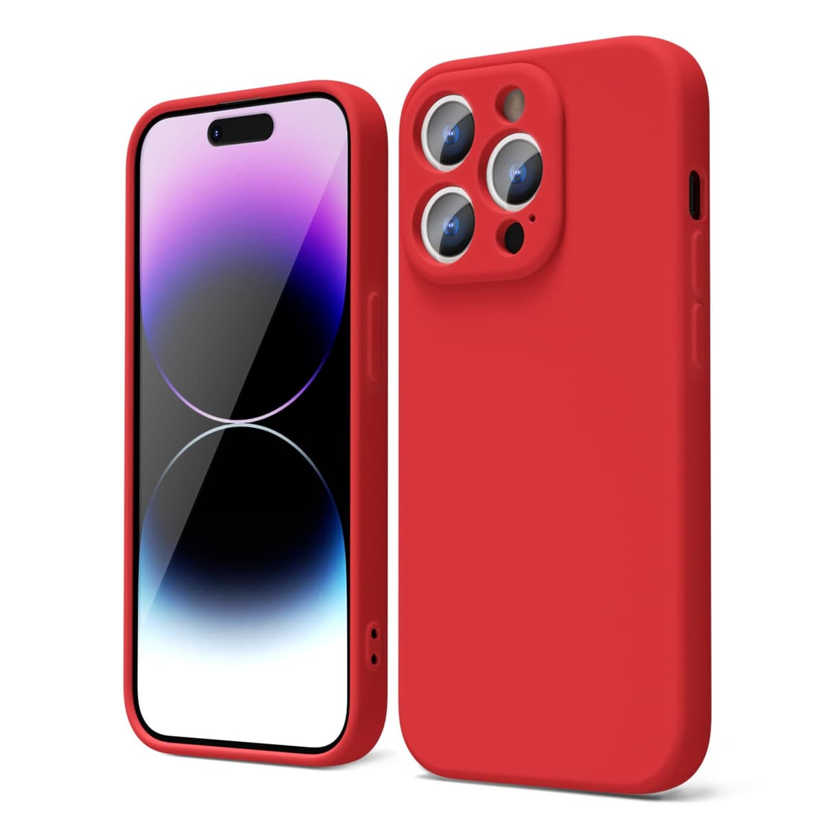 oakxco for iPhone 17 Pro Max Phone Case Liquid Silicone, Cute Thin Slim Grip Soft Rubber Gel for Women Men, Smooth Matte TPU Plain Solid Color Girly Simple Case with Camera Cover, Light Pink — view 179