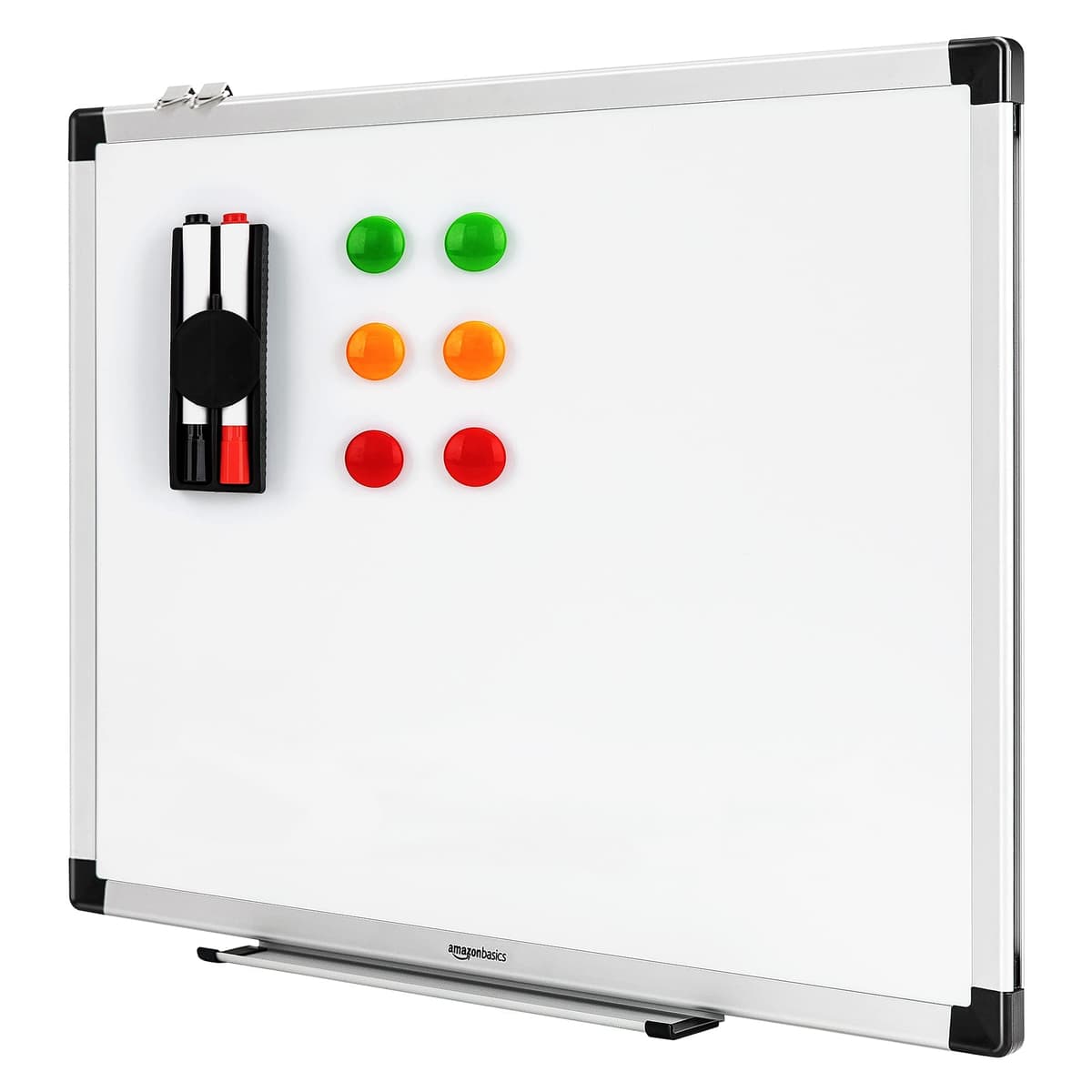 Amazon Basics Pizarra blanca magnética con bandeja para rotuladores y marco de aluminio, 240 cm x 120 cm — view 15