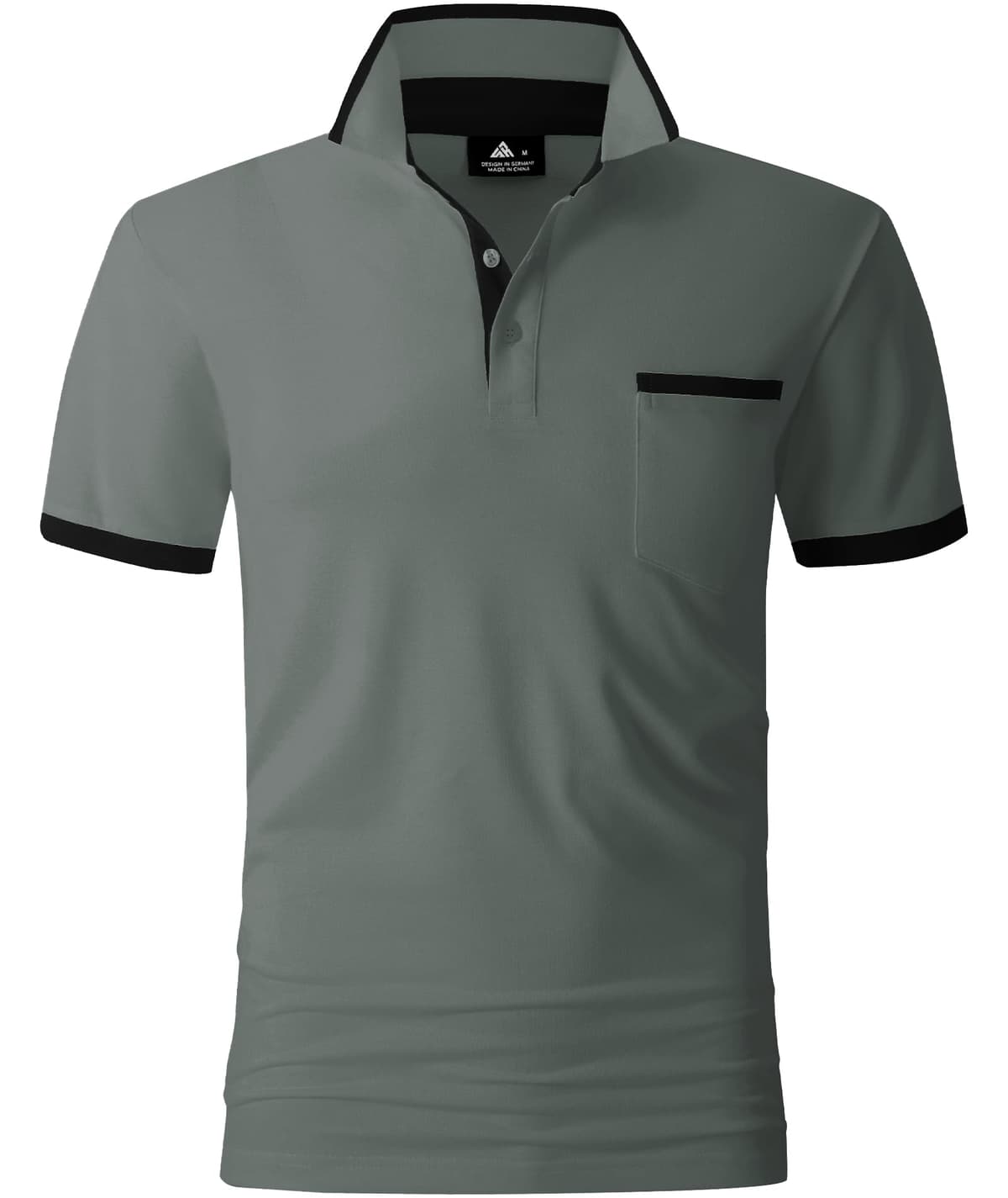 zitysport Polo Hombre Manga con Bolsillo en el Pecho Golf Polo Transpirable de Secado Rápido Poloshirt Deporte Hombre Slim Fit Tshirt Verano Camisa Hombre — view 4