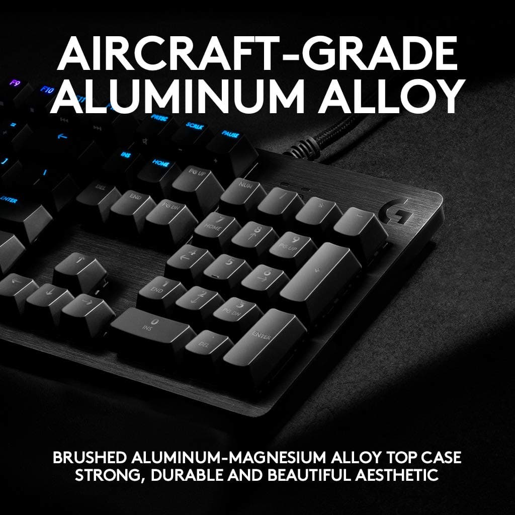 Logitech G512 Carbon Lightsync RGB Mechanical Gaming Keyboard, GX Brown — view 5