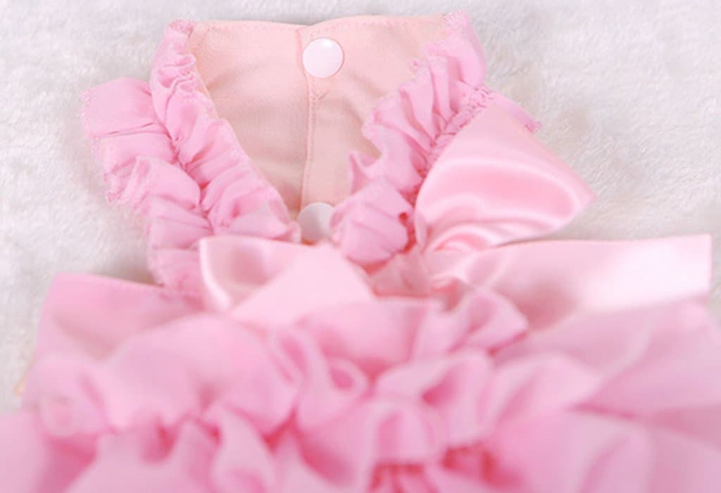 MaruPet Fashion Sweet Puppy Dog Chiffon Princess Dress for EXTRAL Small and Small Dog Pink S — view 6