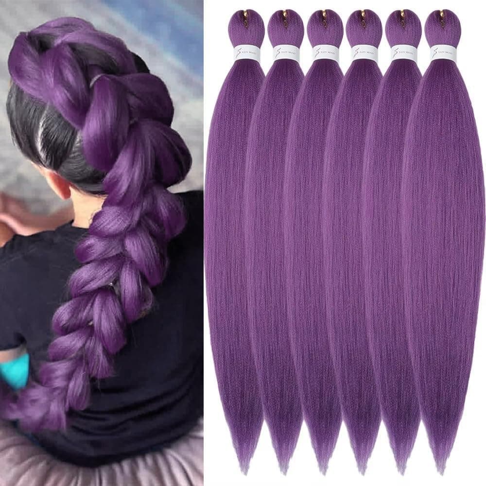 YDDM Capelli Per Treccine Africane Azul Extension Treccine Texture Yaki Easy Install per Principianti 26 Pollici 3 Pezzi Capelli Leggeri e Naturali per Box Braids, Twist e Crochet — view 67