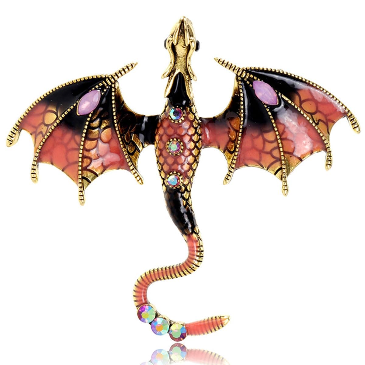 FAIRYGATE Brooches Enamel Brooch for Men Women Retro Rhinestone Lapel Pin Clothing Hat Decoration，B38 — view 16