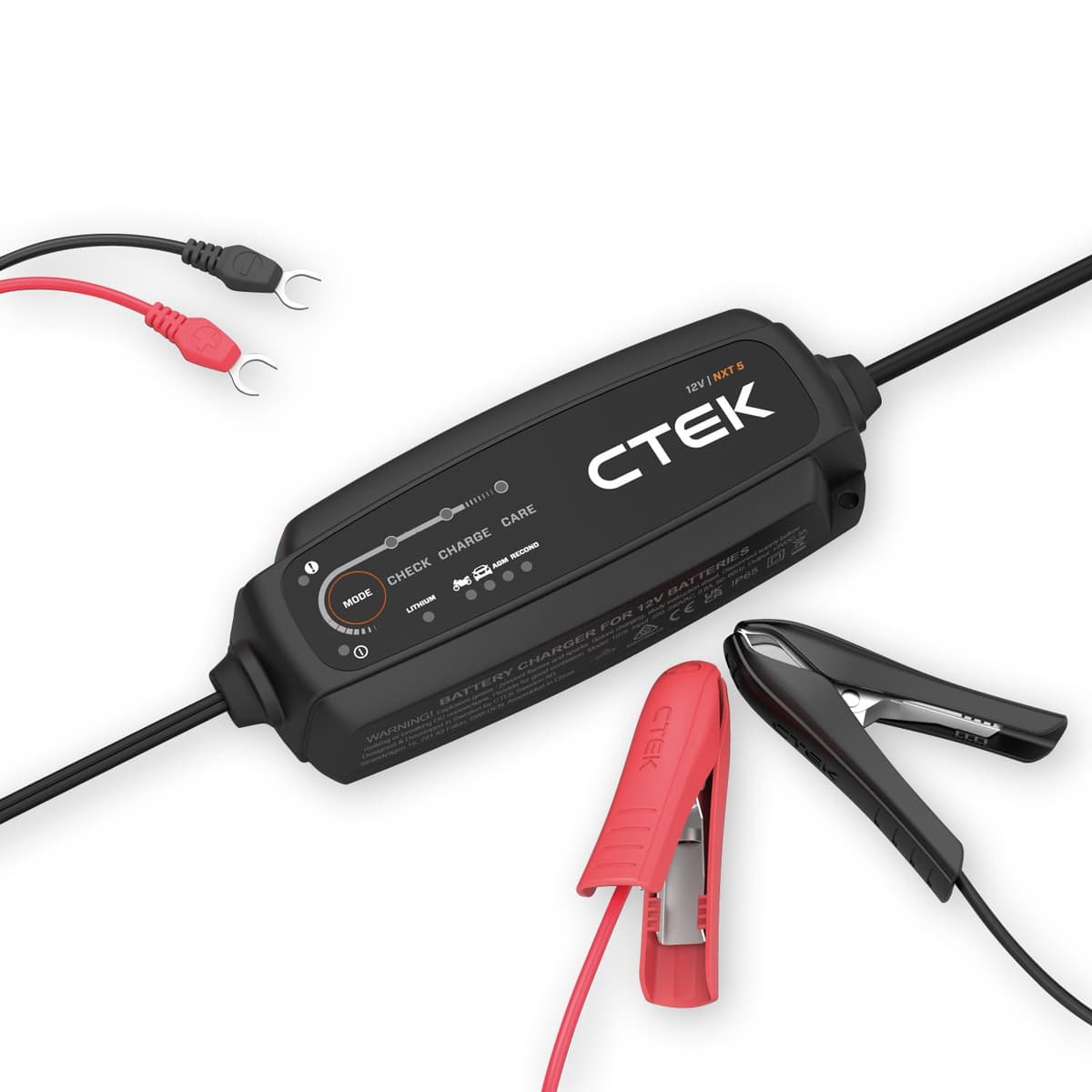 CTEK MXS 5.0 Battery Charger with Automatic Temperature Compensation, Black — view 8