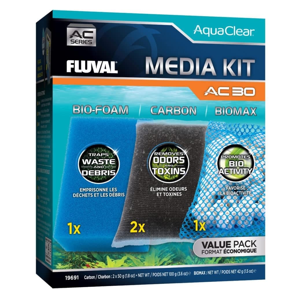 Kit Carga Mantenimiento para Filtro Mochila para Acuario Fluval AquaClear AC30