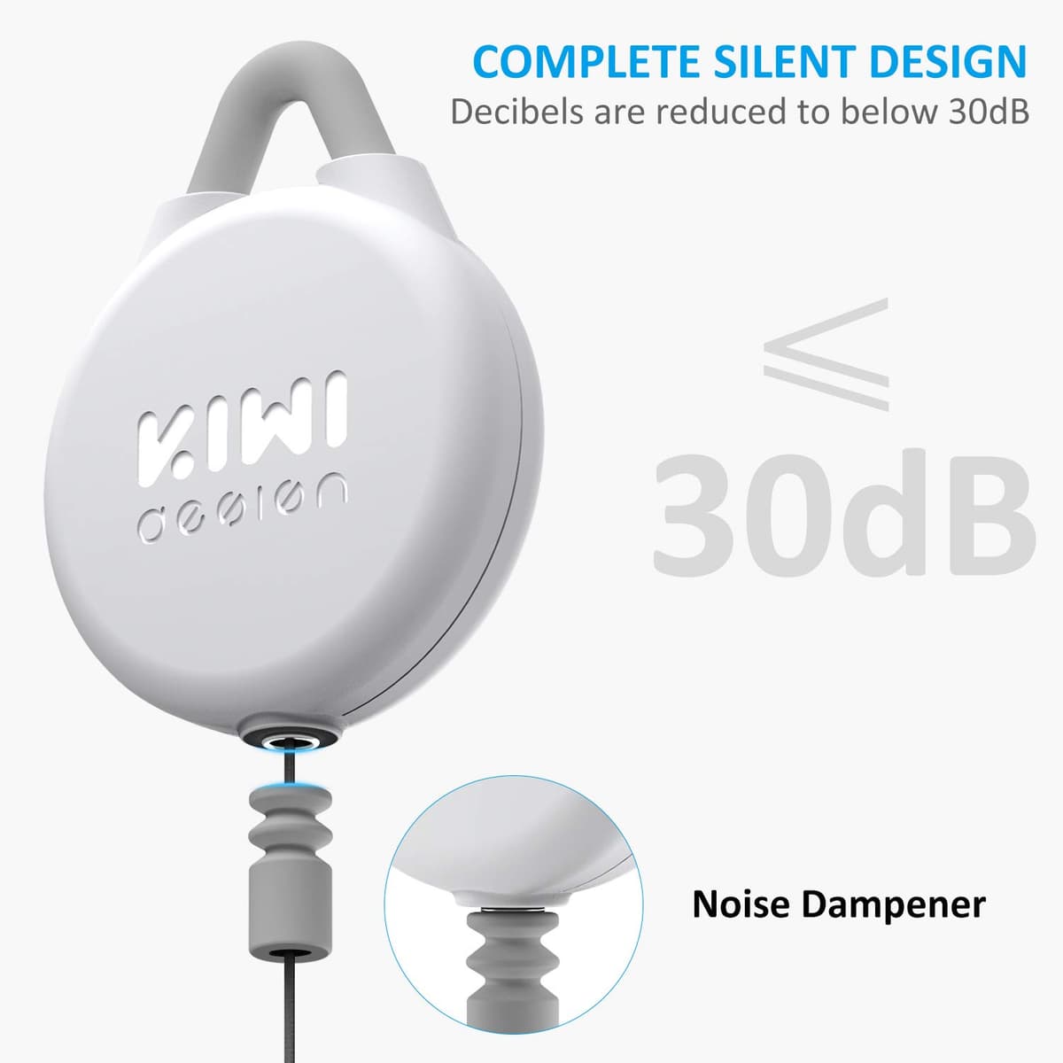 KIWI design Gestión de Cables VR, 6 Paquetes de Sistema de Polea VR Compatible con Quest 3S/3/2/1/HTC Vive/Pro/PSVR/Valve Index VR Accesorios (Blanco) — view 4